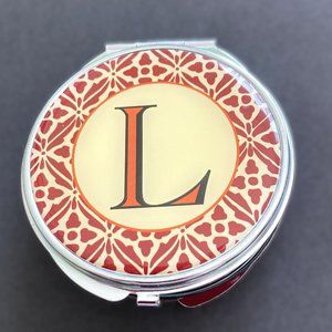 Compact Mirror - "L" initial - *FREEE with minimum purchase